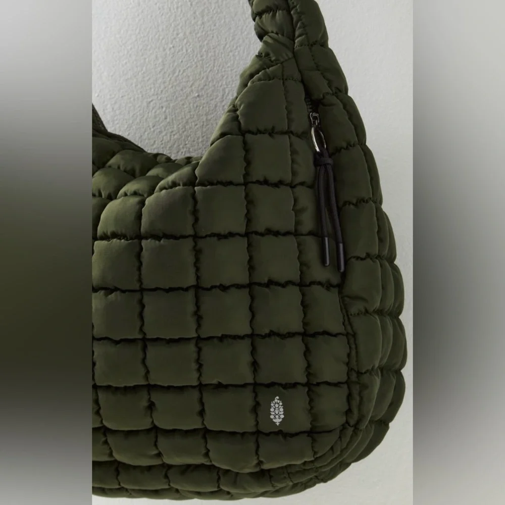 Free People Movement ~ Quilted Carryall Bag ~ Army Green ~ * NWT - Picture 9 of 9